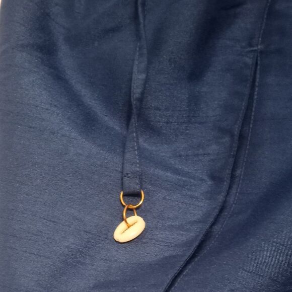 Ashro Plus Size Omari Pant Set Royal Blue /Gold African Caftan Sz 3X - Picture 14 of 16